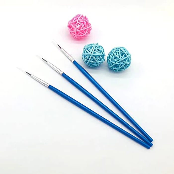 60 Pack Pointed Round Painting Brush,Hand Made Thread Drawing Brush,Detail,Nail Brushes for Detail and Miniature Drawing,Painting,Coloring by Acrylic, Oil and Watercolor (M(#00)) by RUIHCBY - Image 3