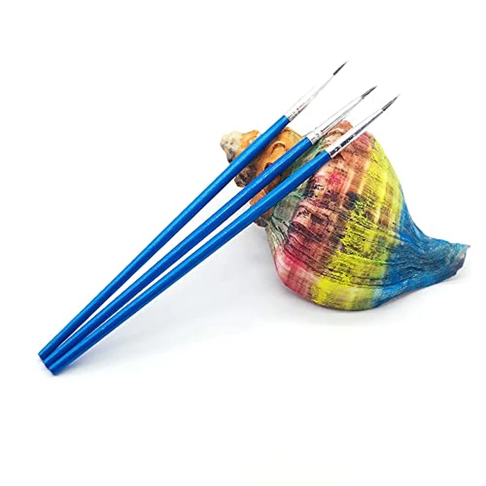 60 Pack Pointed Round Painting Brush,Hand Made Thread Drawing Brush,Detail,Nail Brushes for Detail and Miniature Drawing,Painting,Coloring by Acrylic, Oil and Watercolor (M(#00)) by RUIHCBY - Image 4