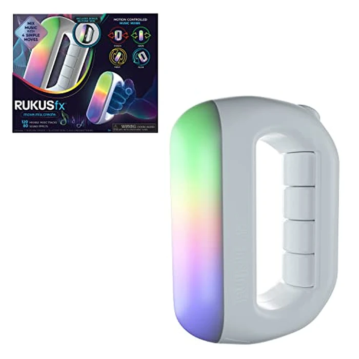 RUKUS Just Play RUKUSfx Motion-Controlled Music Mixer, Lights and Sounds Music, with Bonus Skin, Multicolor by Just Play - Used - Like New condition - US$16.31