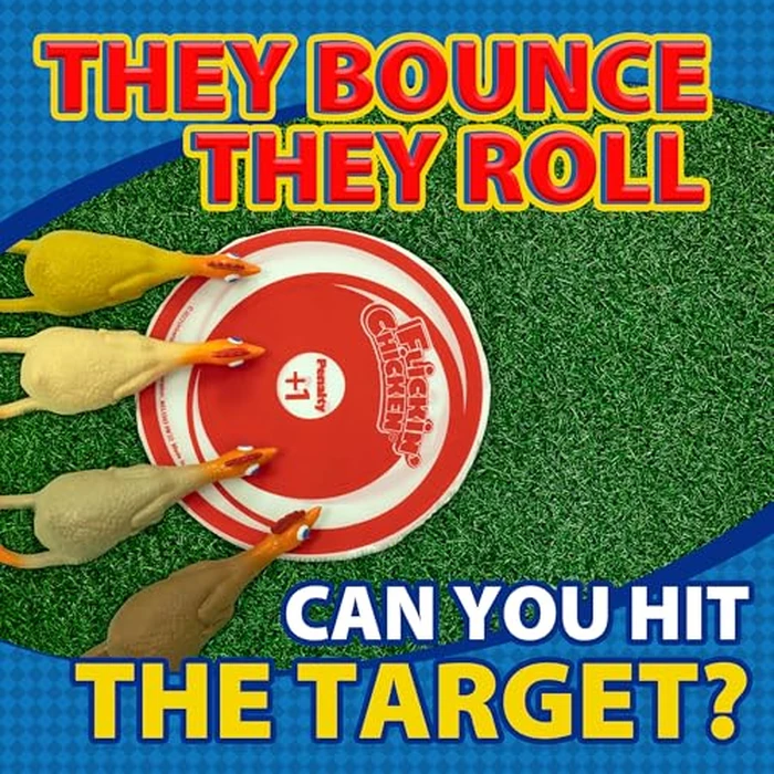 University Games, Flickin Chicken Indoor Outdoor Target Toss Game, The Go Anywhere Game for 2 or More Players Ages 6 and Up by University Games - Image 6