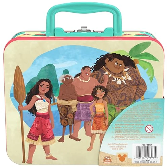 Spin Master Games, Disney’s Moana 2 Puzzle in Reusable Lunchbox Storage Tin, 48 Pieces, Disney Puzzle, Kids Toys for Girls & Boys, for Ages 4 & Up by Spin Master Games - Image 5