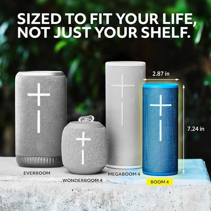 Ultimate Ears Boom 4 Portable Waterproof Bluetooth Speaker with Balanced 360-Degree Sound with Clear Audio and Bass, Floating Speaker with 15-Hour Battery and 147ft (45m) Range - Raspberry Red by Ultimate Ears - Image 6