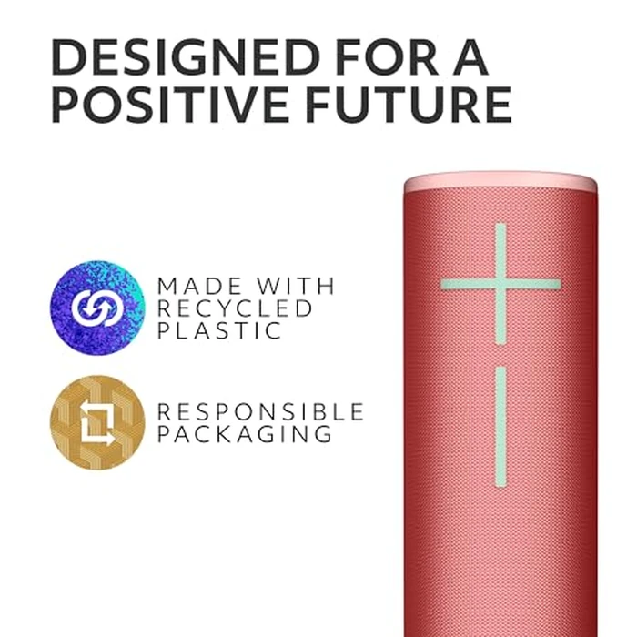 Ultimate Ears Boom 4 Portable Waterproof Bluetooth Speaker with Balanced 360-Degree Sound with Clear Audio and Bass, Floating Speaker with 15-Hour Battery and 147ft (45m) Range - Raspberry Red by Ultimate Ears - Image 9