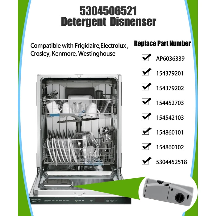 5304506521 Dishwasher Rinse-Aid soap Dispenser Parts,Replacement for Frigidaire,Electrolux,Crosley, Kenmore, Westinghouse,Replacement AP6036339.154379201,154379202,154452703 Etc by MKYPLM - Image 3