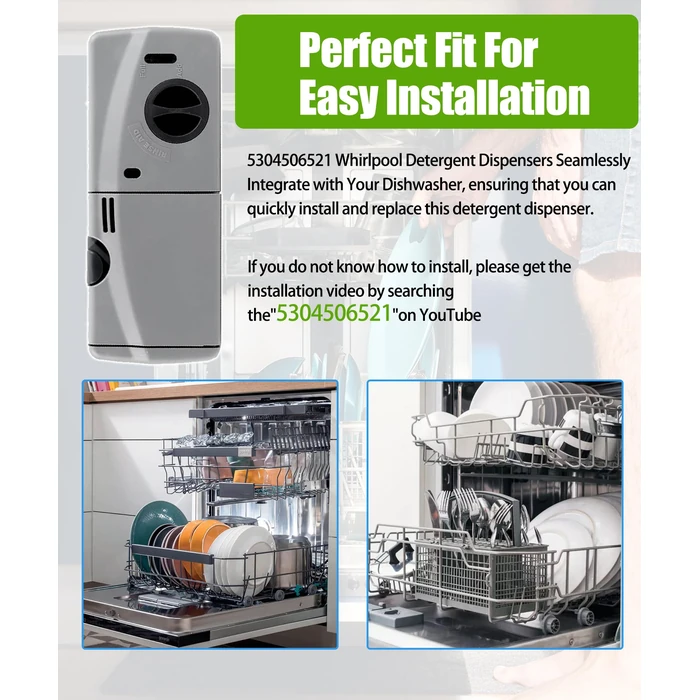 5304506521 Dishwasher Rinse-Aid soap Dispenser Parts,Replacement for Frigidaire,Electrolux,Crosley, Kenmore, Westinghouse,Replacement AP6036339.154379201,154379202,154452703 Etc by MKYPLM - Image 6