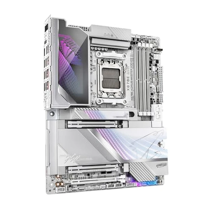 GIGABYTE X870E AORUS Master X3D ICE AMD AM5 LGA 1718 ATX Motherboard, Supports AMD Ryzen 9000/8000/7000 Series Processors, DDR5, 18+2+2 Power Phase, 5X M.2, PCIe 5.0, WIFI7, 10GbE, 5-Year Warranty by GIGABYTE - Image 3