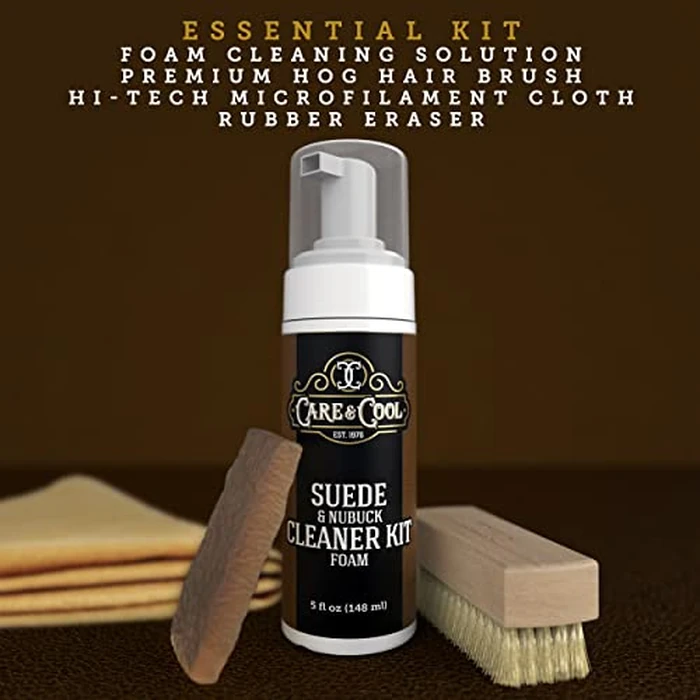 Care & Cool Suede and Nubuck Cleaner Foam Kit (5 oz) - Revitalizes and Refreshes Shoes, Boots, Clothes, and Furniture - Premium Care for All Colors by Care & Cool - Image 4