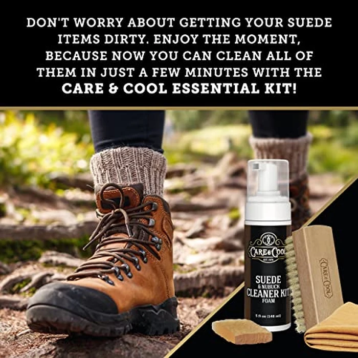 Care & Cool Suede and Nubuck Cleaner Foam Kit (5 oz) - Revitalizes and Refreshes Shoes, Boots, Clothes, and Furniture - Premium Care for All Colors by Care & Cool - Image 5