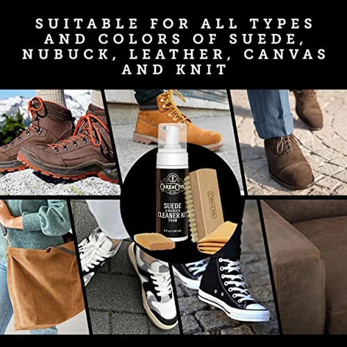 Care & Cool Suede and Nubuck Cleaner Foam Kit (5 oz) - Revitalizes and Refreshes Shoes, Boots, Clothes, and Furniture - Premium Care for All Colors by Care & Cool - Image 7