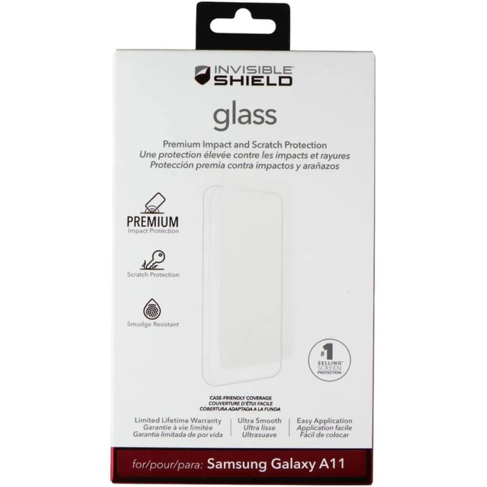 ZAGG InvisibleShield Glass Screen Protector for Samsung Galaxy A11 - Clear by ZAGG - Refurbished - Brand New condition