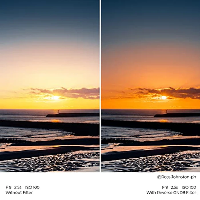 K&F Concept 100 x 150mm Reverse GND8 (3 Stop) ND Lens Filter, 36 Layer Coatings Hard Graduated Neutral Density Filter for Camera Lens by K&F CONCEPT - Image 4