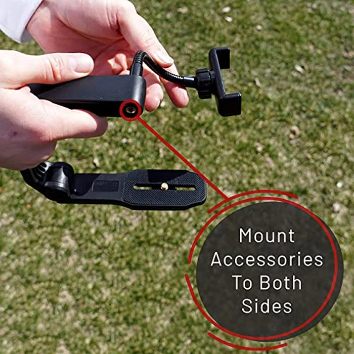 GENS Handheld Camera Stabilizer Grip - Universal U-Shaped Handle Works with DSLR, Mirrorless, & Video Cameras with 1/4"-20 Threaded Insert - Foldable Design with Extra Mounting Holes for Accessories by GENS - Image 5