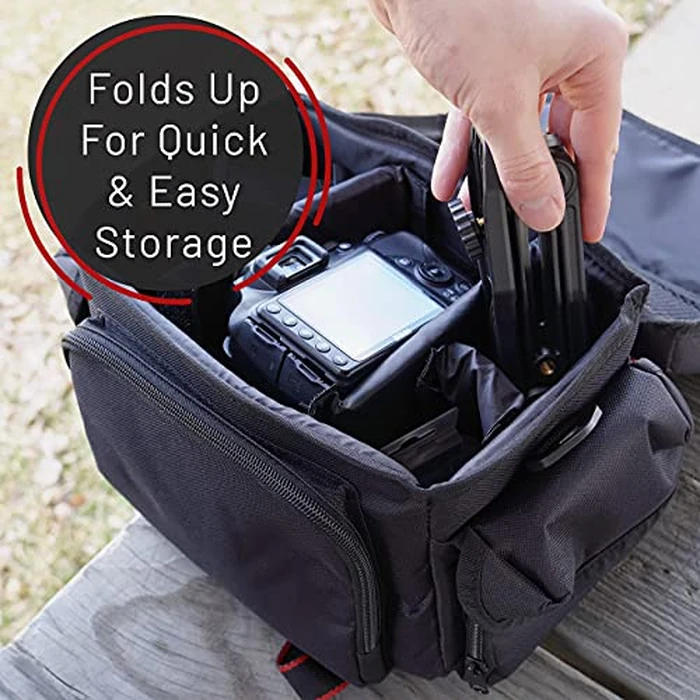 GENS Handheld Camera Stabilizer Grip - Universal U-Shaped Handle Works with DSLR, Mirrorless, & Video Cameras with 1/4"-20 Threaded Insert - Foldable Design with Extra Mounting Holes for Accessories by GENS - Image 7