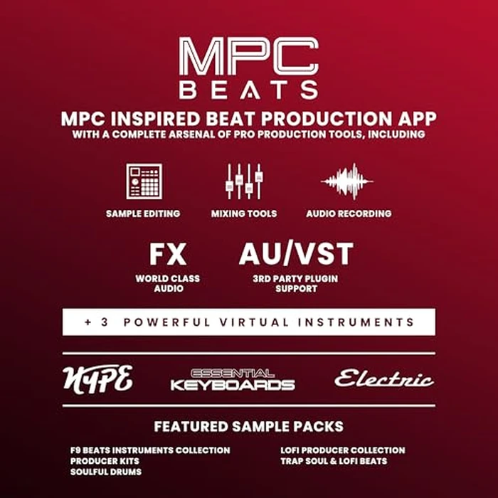 Akai Professional MPK Mini Plus - USB MIDI Keyboard Controller with 37 Mini Keys, 8 MPC Pads, Sequencer, MIDI/CV/Gate I/O, Music Production Software and Native Instruments Sound Package by Akai Professional - Image 9