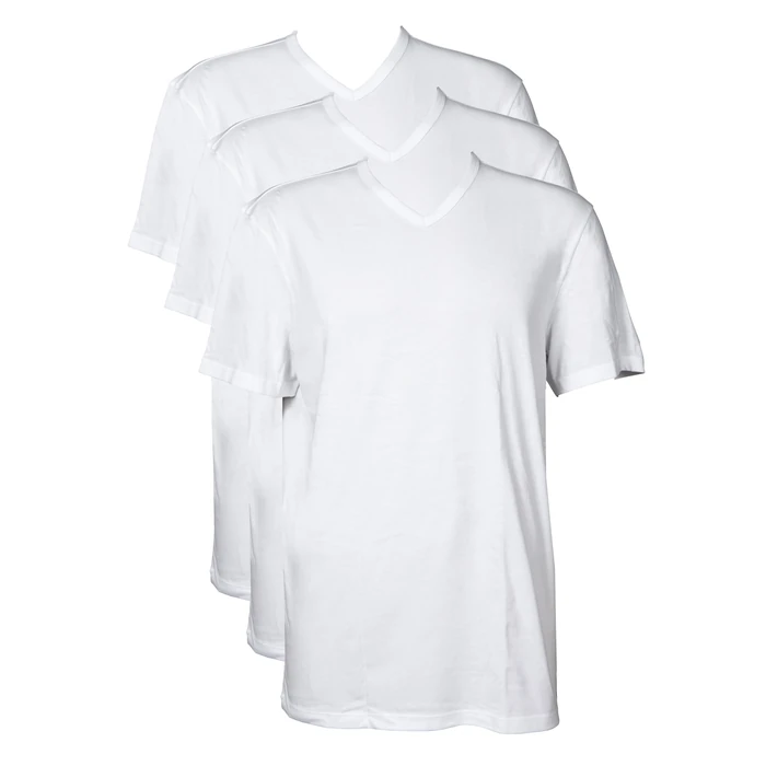 Columbia Men's 3 Pack Cotton V-Neck T-Shirt, White, 3X-Large by Columbia - Used - Like New condition