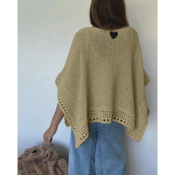 CHICME Women's Knit Tops 3/4 Batwing Sleeve Tops for Women Hollow-Out Pattern Edges Crochet Top Casual Women's Pullover Sweaters Green-L by CHICME - Image 3