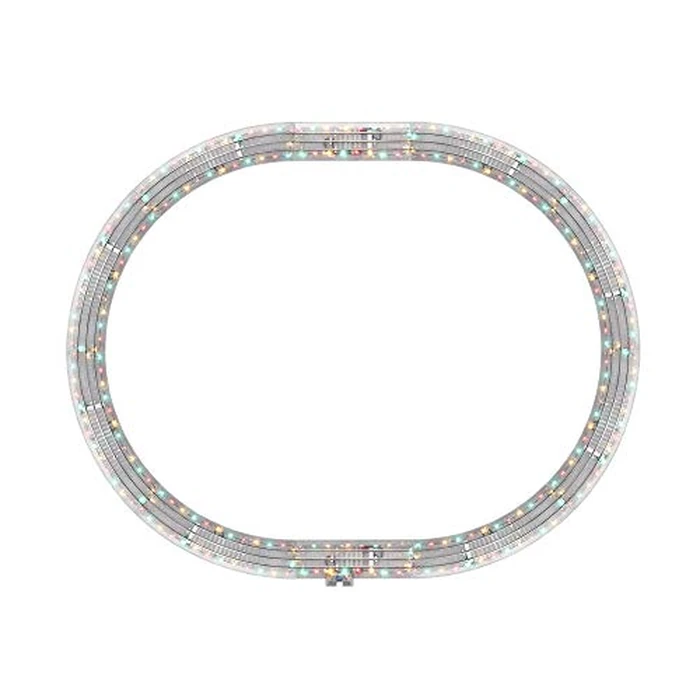 Lionel Lighted FasTrack Electric O Gauge, Illuminated 40"x50" Oval Track Pack by Lionel - Image 1