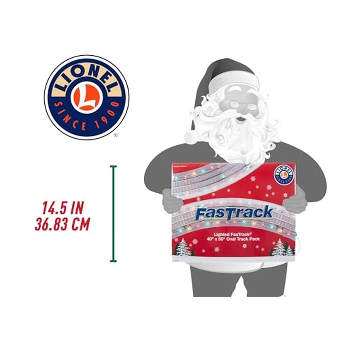 Lionel Lighted FasTrack Electric O Gauge, Illuminated 40"x50" Oval Track Pack by Lionel - Image 5