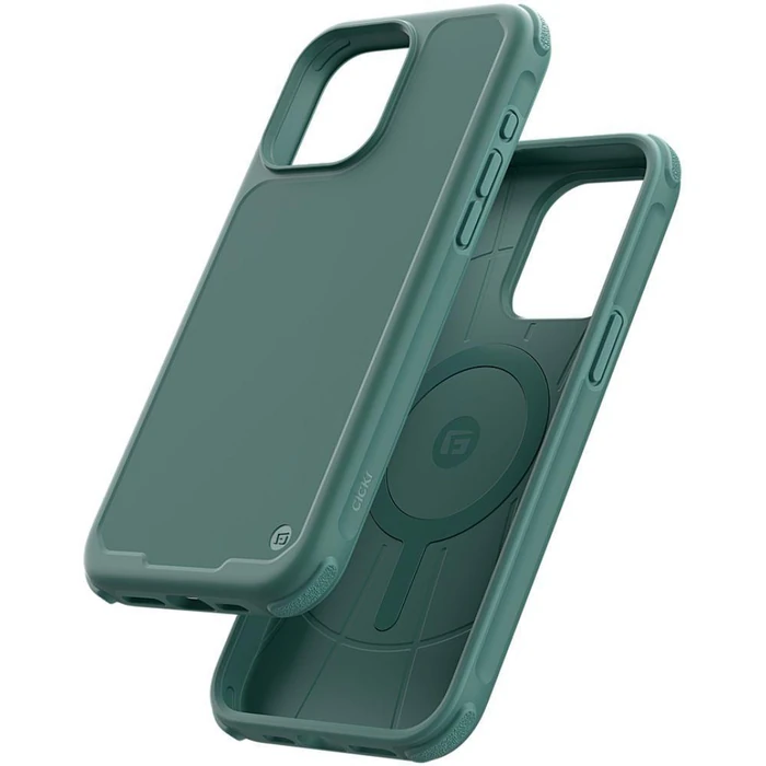 CLCKR G-Form Protection Phone Case with MagSafe for Apple iPhone 15 Pro - Carbon Green by CLCKR - Image 3