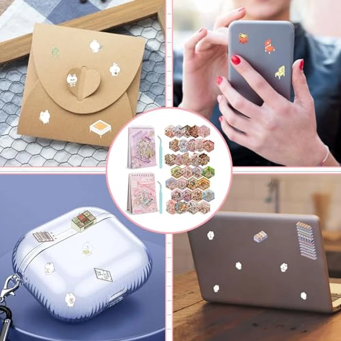 31 Sets DIY 3D Sticker Scene Collection Book for Kids Adults, Make Your Own Mini Room Scene Stickers, Funny Miniature 3D House Stickers Set, Cute Kawaii Stickers Therapy for Adult Stress Pass The Time by GLMFAN - Image 7