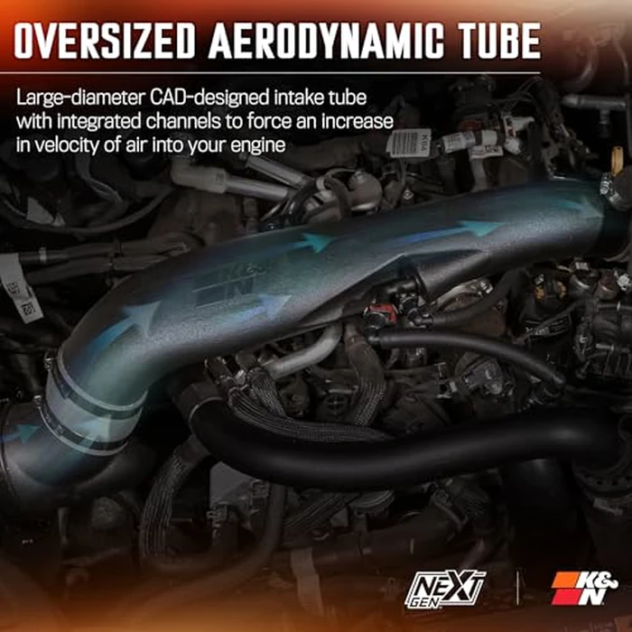 K&N NextGen Cold Air Intake System: High-Flow Cotton Filter: Compatible with 2024-2025 FORD: Ranger Raptor, 50-2628 by K&N - Image 6