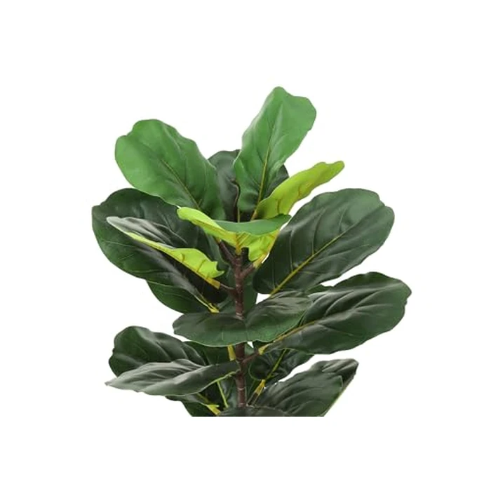 Monarch Specialties I 9505 Artificial Plant, 28" Tall, Fiddle Tree, Indoor, Faux, Fake, Floor, Greenery, Potted, Real Touch, Decorative, Green Leaves by Monarch Specialties - Image 4