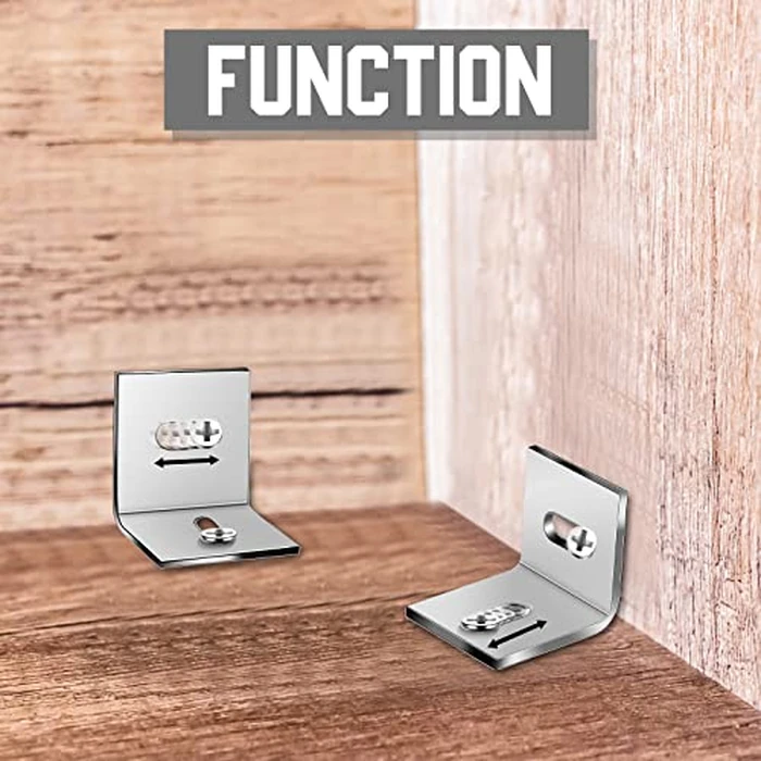 Dunzy 36 Pcs Heavy Duty Wood Table Top Expansion Bracket Steel Z Clips Fastener Connector Table Top Fasteners Woodworking Fasteners Hardware Mounting Tabletop Connector Bracket (Classic,Silver) by Dunzy - Image 6