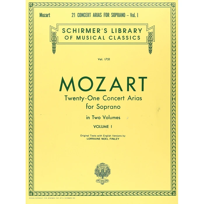 21 Concert Arias for Soprano - Volume I: Schirmer Library of Classics Volume 1751 Voice and Piano by G. Schirmer, Inc. - Used - Acceptable condition - CA$9.07
