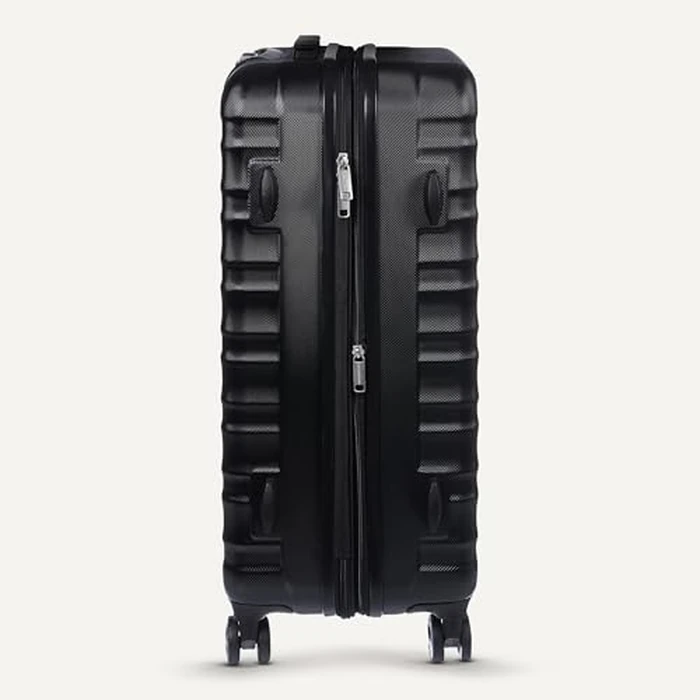 Amazon Basics 30-Inch Hardside Checked Luggage, Hardshell Suitcase With Wheels, Expandable For Up to 15% More Space, With Scratch-Resistant Surface, Four Multi-directional Wheels, Black by Amazon Basics - Image 5