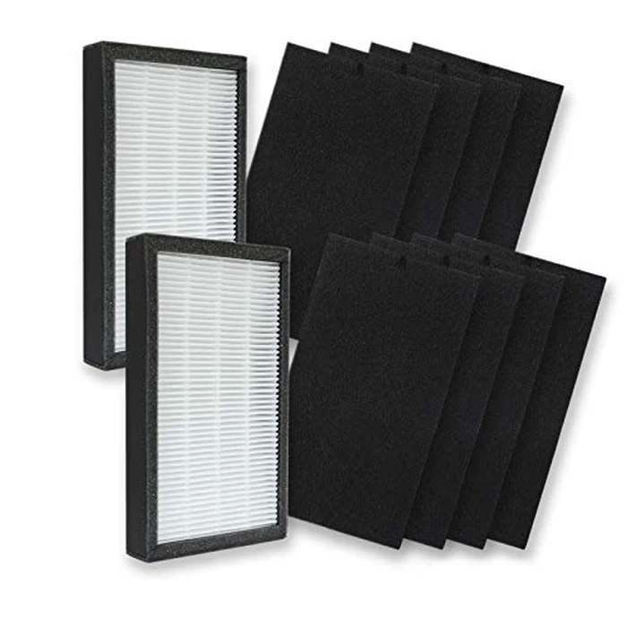 PUREBURG FLT4100 Replacement Filter Set Compatible with GermGuardian AC4100 AC4100CA AC4150BL AC4150PCA AC4150PC AC4175W Air Purifiers Filter E,2-Pack H13 HEPA by PUREBURG - Image 1
