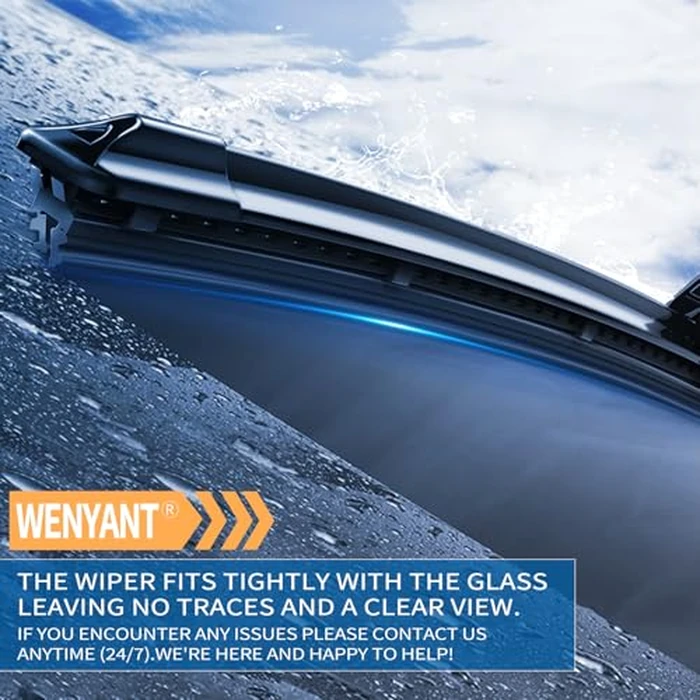 Wenyant 24" + 18" Replacement For Chevrolet Equinox 2018-2022 Subaru Forester 2009-2013 Front Windshield Wiper Blade Original Equipment Automotive Replacement J/U Hook Blades 2 Pack by wenyant - Image 2