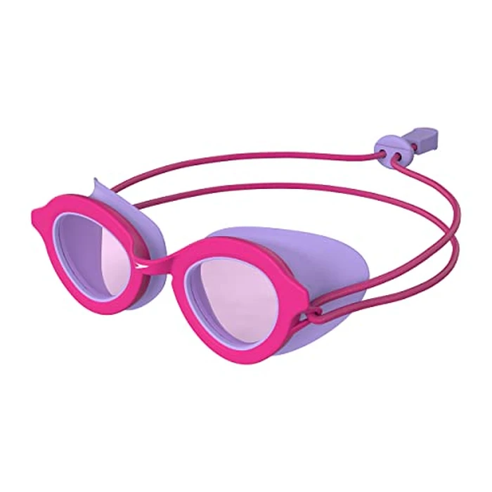 Speedo Unisex-Kid's Swim Goggles Sunny G Ages 3-8 - Pink Yarrow/Vermillion, One Size by Speedo - Used - Like New condition