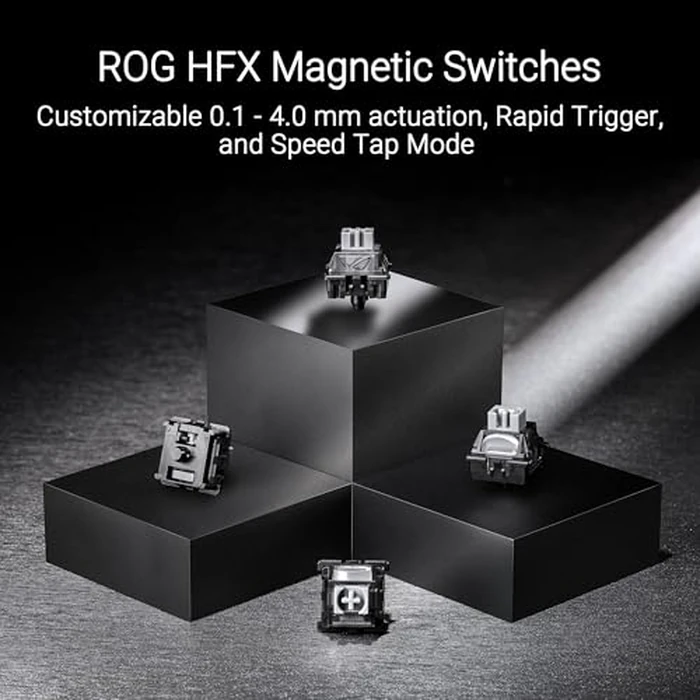 ROG Falchion Ace HFX 65% Hall Effect Gaming Keyboard - HE Magnetic Switches, Rapid Trigger, 8000 Hz Polling, Three-Layer Dampening Foam, Touch Panel, Protective Cover by Asus - Image 2