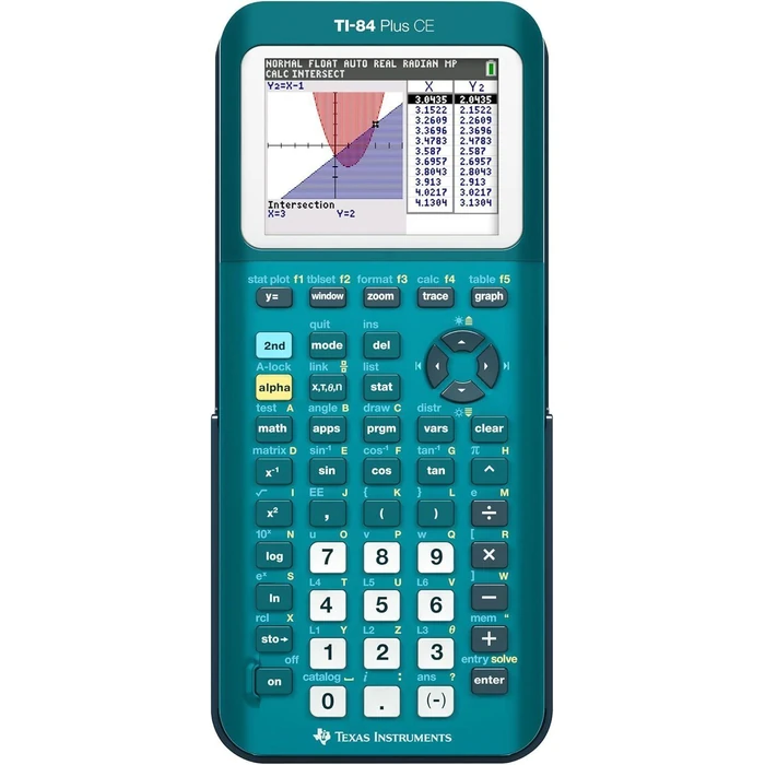 Texas Instruments TI-84 Plus CE Graphing Calculator - Teal by Texas - Refurbished - Excellent condition - US$201.49