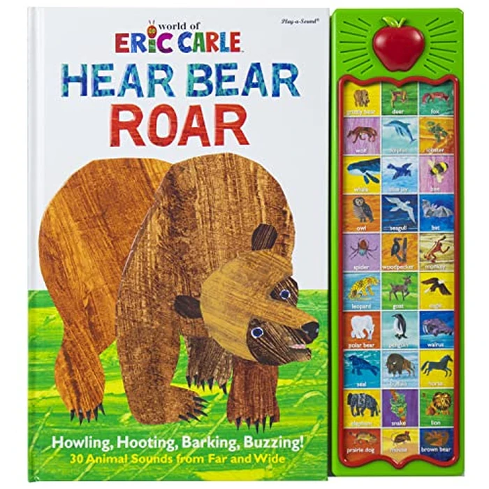 World of Eric Carle, Hear Bear Roar 30-Button Animal Sound Book - Great for First Words - PI Kids by PI Kids - Image 2