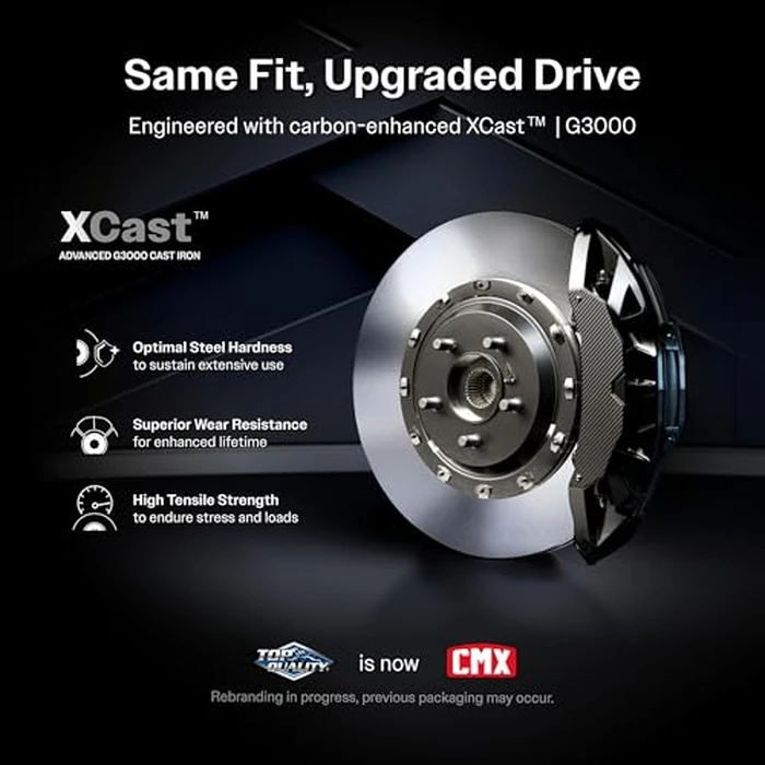 CMX Rear Disc Brake Rotors And Ceramic Pads Kit Replacement For Volkswagen Taos Audi A3 Quattro e-Golf Sportback e-tron TT K8C-101802 by CMX - Image 3