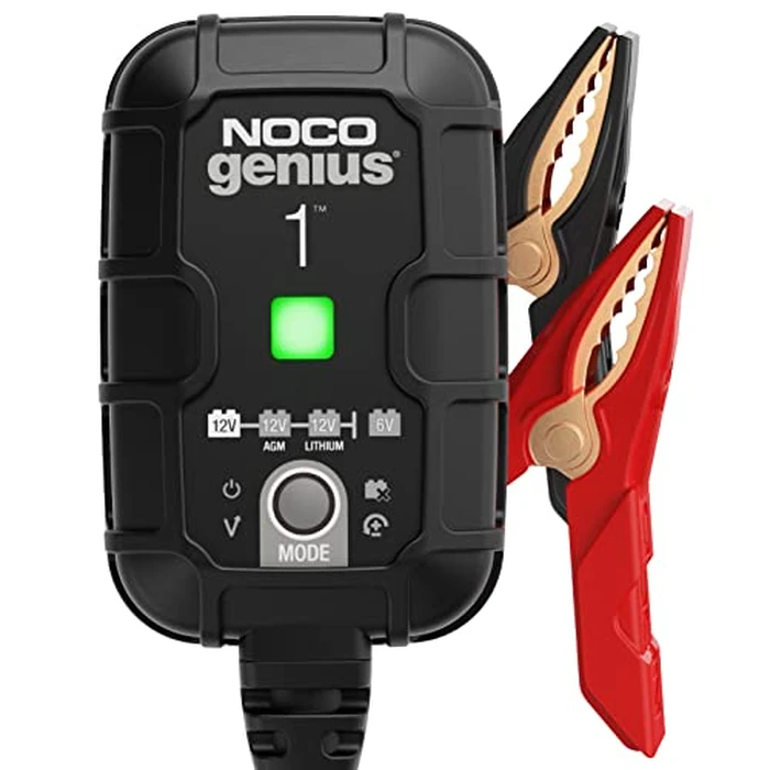 NOCO GENIUS1: 1A 6V/12V Smart Battery Charger - Automatic Maintainer, Trickle Charger & Desulfator with Overcharge Protection & Temperature Compensation - for Lead-Acid & Lithium Batteries by NOCO - Used - Very Good condition - US$27.41