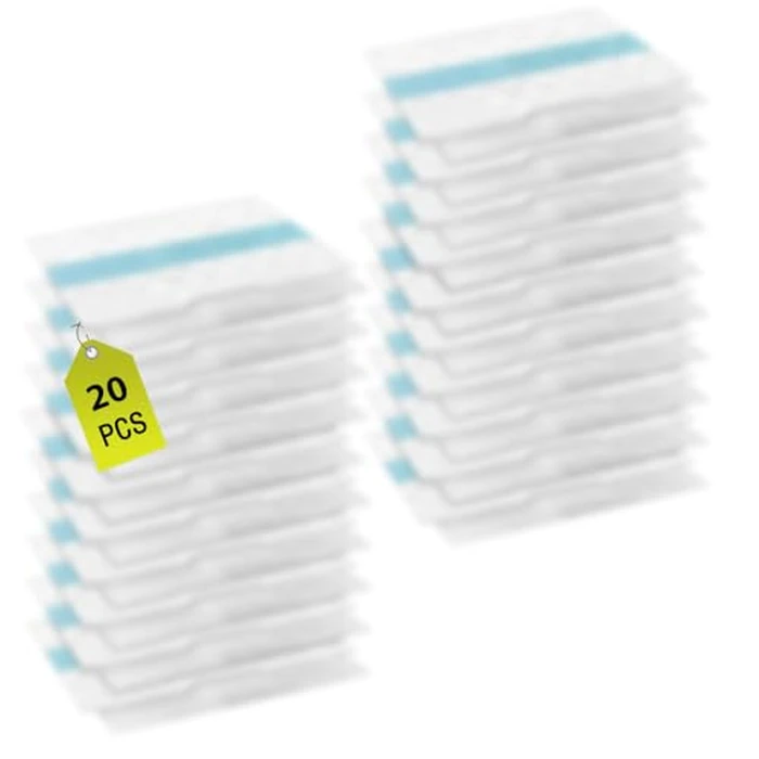 20 Pack VACMOP Disposable Hard Floor Vacuum and Mop Pad Refills for Shark Pro VM252 VM251 VM250 VM200 VC205 QM250 VM190 VM200P12 VMP30 Vacuum Cleaner Replacement Parts by Chuancheng - Used - Like New condition