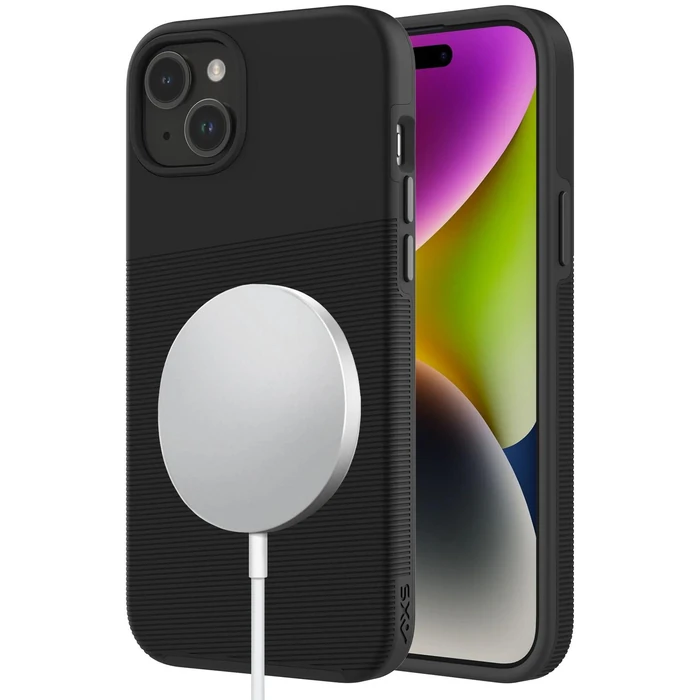 Axessorize PROTech Plus MagSafe Compatible Sleek Dual-layered Anti-Shock Phone Case for iPhone 15 Plus - Black by Axessorize - Refurbished - Excellent condition