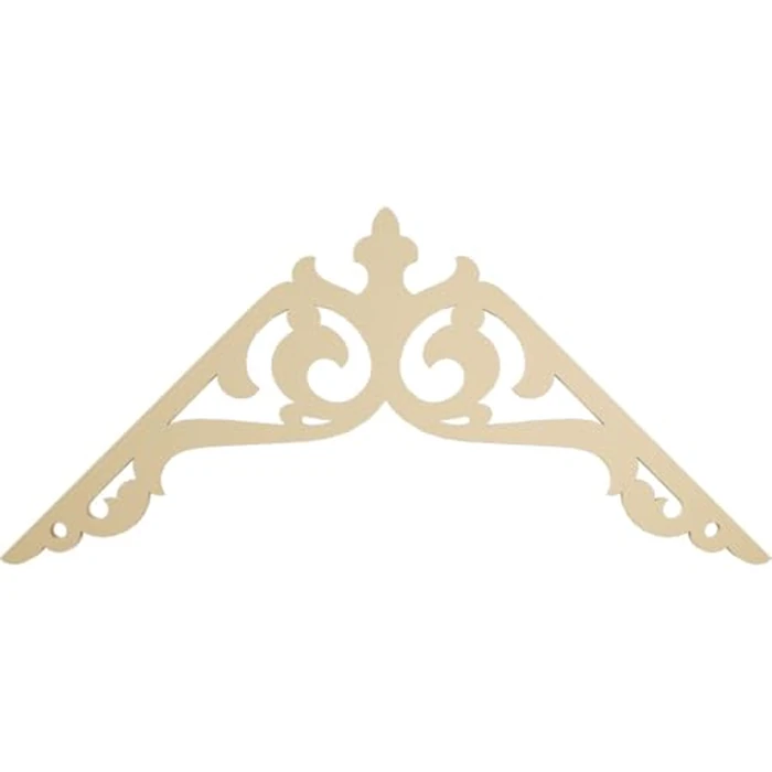 72"W x 36"H x 1 1/2"P (12/12) Pitch Amber Signature Urethane Gable Pediment, Primed Tan by Ekena Millwork - Used - Very Good condition - US$80.11