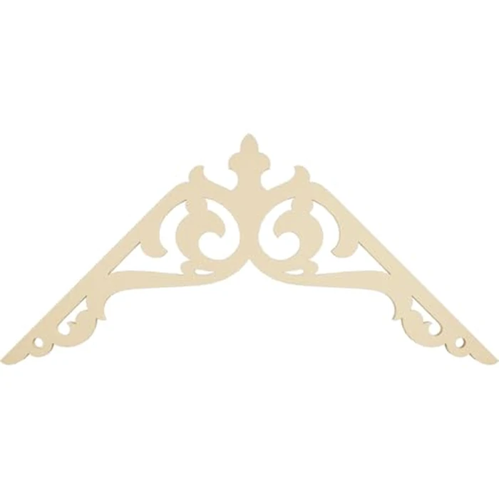 72"W x 36"H x 1 1/2"P (12/12) Pitch Amber Signature Urethane Gable Pediment, Primed Tan by Ekena Millwork - Image 4