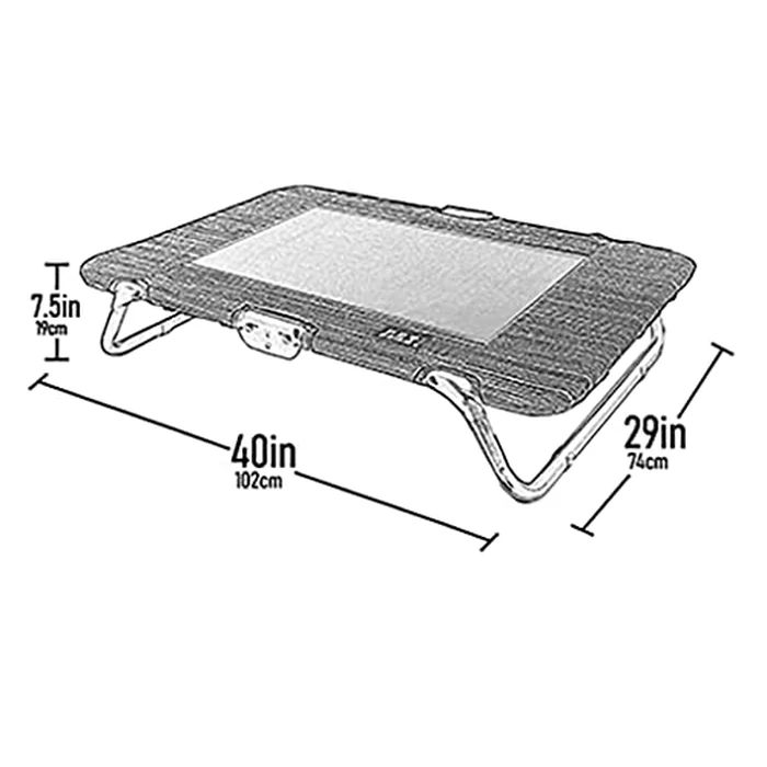 Pet Gear Lifestyle Pet Cot Elevated Bed, No Assembly Required, Premium Tear Resistant Cooling Mesh, Indoor & Outdoor, Lightweight & Portable, 3 Models, 2 Colors by PET GEAR INC - Image 2