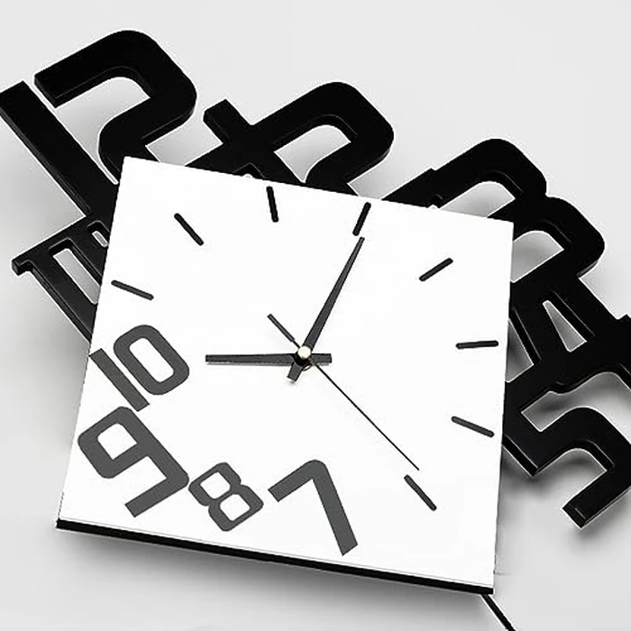 YIJIDECOR Decorative Wall Clock for Living Room Decor Large Modern Wall Clocks Battery Operated for Bedroom Office Kitchen Home Black Wood Silent Wall Clock Pendulum 11.8 * 19.7" by YIJIDECOR - Image 6