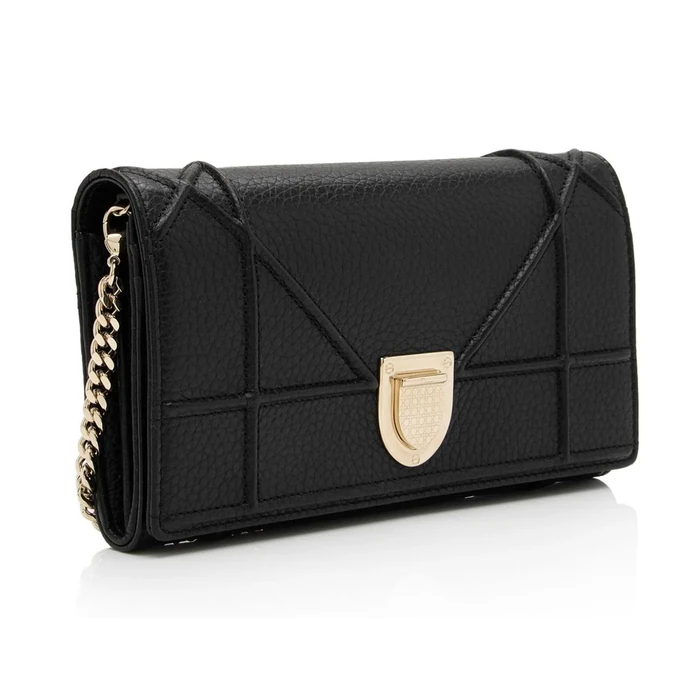 Dior Calfskin Diorama Wallet on Chain Clutch - Calfskin - Black by Dior - Image 2
