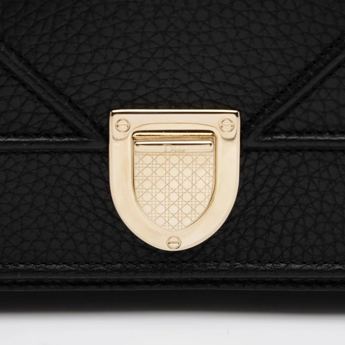 Dior Calfskin Diorama Wallet on Chain Clutch - Calfskin - Black by Dior - Image 9