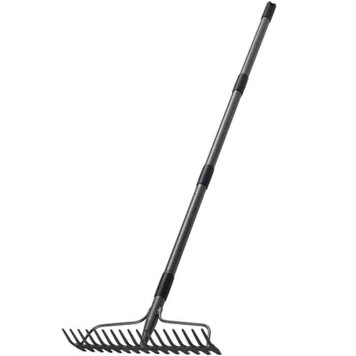 63'' Bow Rake ，17 Tines Metal Head Rakes with Stainless Steel Handle，Heavy Duty Garden Rake for Loosening Soil Gathering Leaf Leveling Lawn Farming Land Management Yarn Thatch Rake by DIIG - Image 7