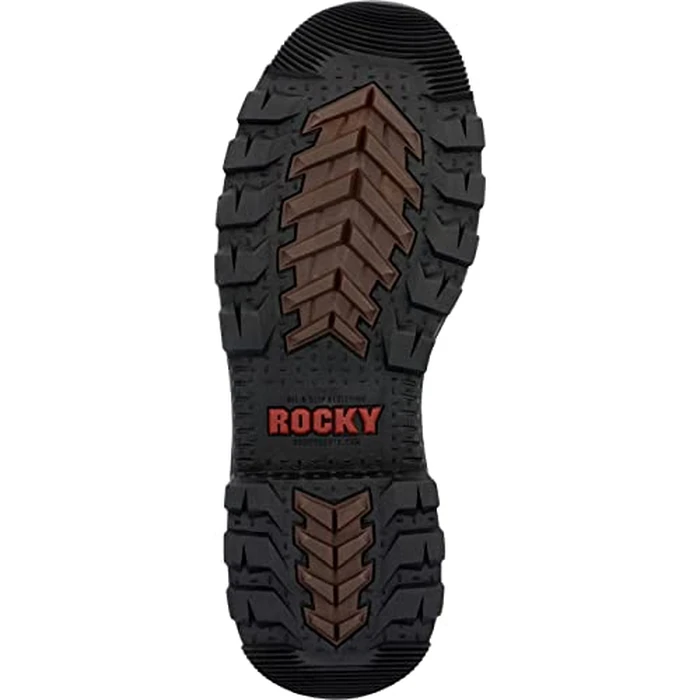 ROCKY Rams Horn Waterproof Composite Toe Work Boot, Brown, Size 11(W) by ROCKY - Image 1