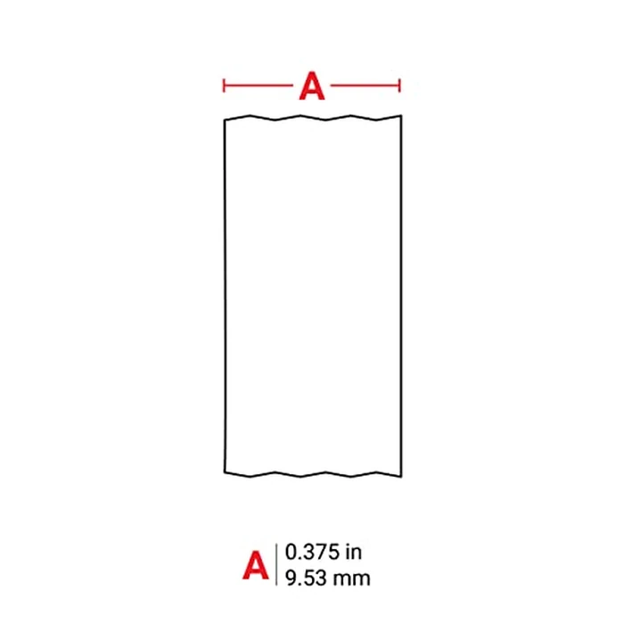 Brady M21-375-595-RD BMP21 Tape B- 595 Indoor/Outdoor Vinyl Film Size: 3/8" X 21', White on Red by Brady - Image 4