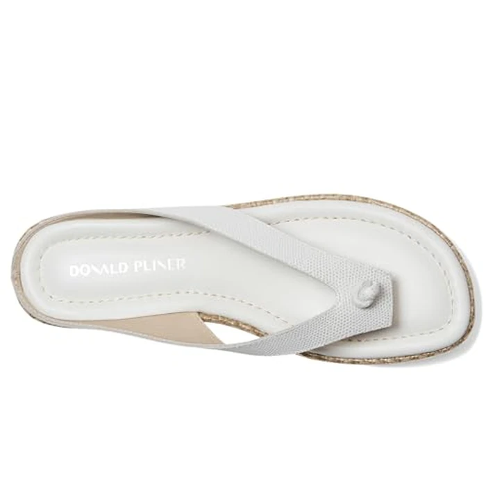 Donald Pliner Women's SEENA Metallic Lizard Print, Porcelain 10 by Donald J Pliner - Image 2