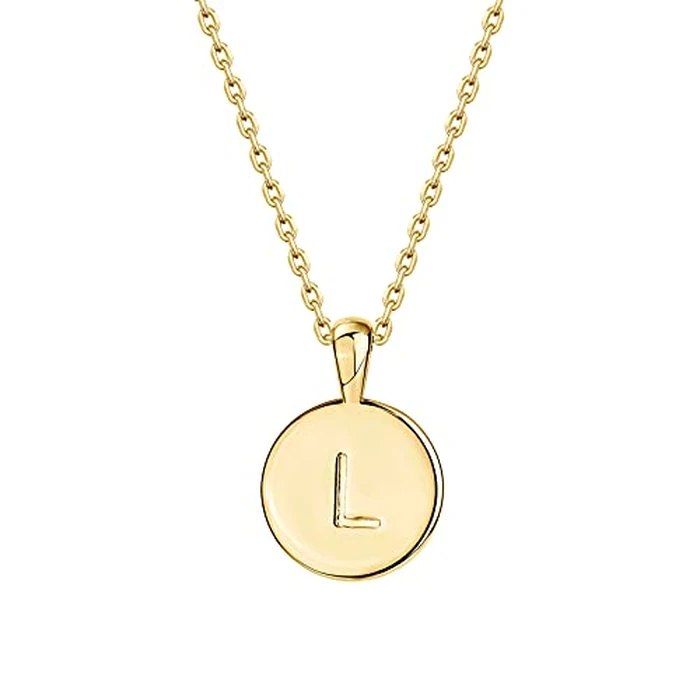 PAVOI 14K Yellow Gold Plated Letter Necklace for Women | Gold Initial Necklace | Letter L by PAVOI - Used - Like New condition
